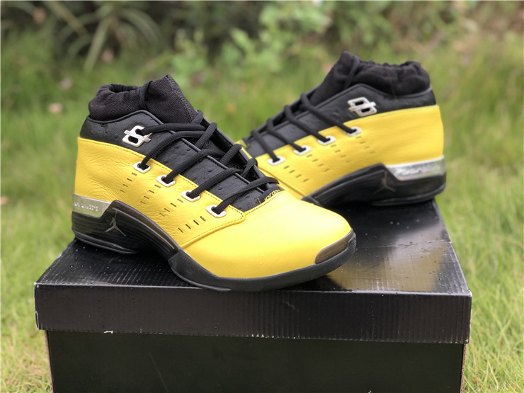 SoleFly x Air Jordan 17 Low Yellow Black Shoes - Click Image to Close